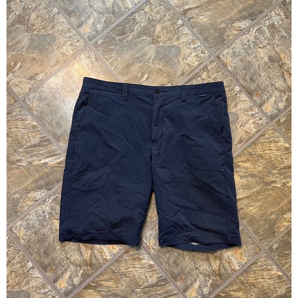 Travis Mathew Golf Shorts Mens 36 Navy Blue Performance Stretch Chino